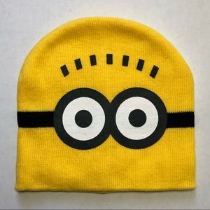 Despicable Me Minion Made Yellow Black Beanie
